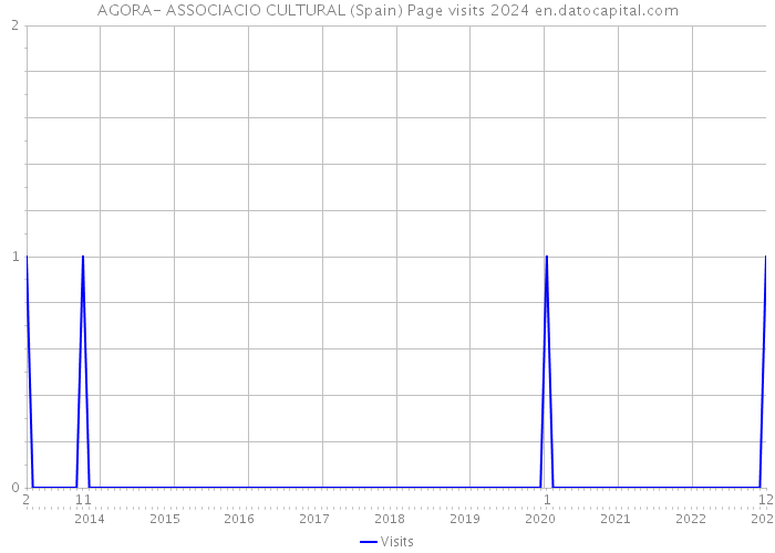 AGORA- ASSOCIACIO CULTURAL (Spain) Page visits 2024 