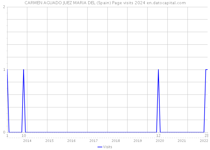 CARMEN AGUADO JUEZ MARIA DEL (Spain) Page visits 2024 