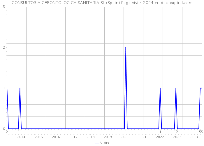 CONSULTORIA GERONTOLOGICA SANITARIA SL (Spain) Page visits 2024 