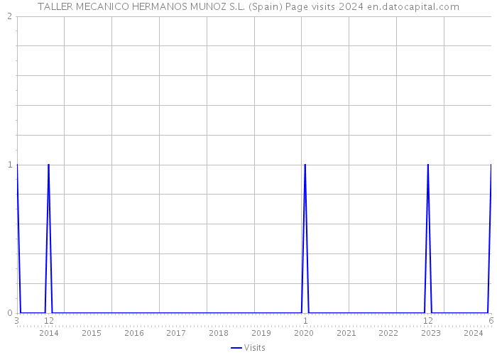 TALLER MECANICO HERMANOS MUNOZ S.L. (Spain) Page visits 2024 