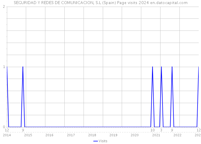 SEGURIDAD Y REDES DE COMUNICACION, S.L (Spain) Page visits 2024 