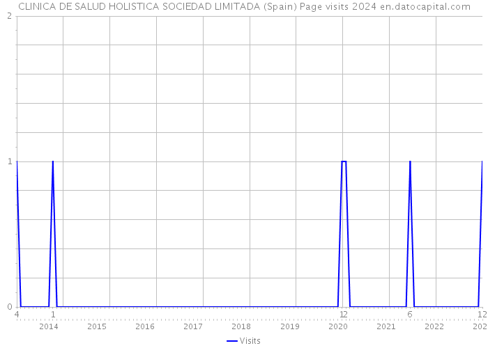 CLINICA DE SALUD HOLISTICA SOCIEDAD LIMITADA (Spain) Page visits 2024 