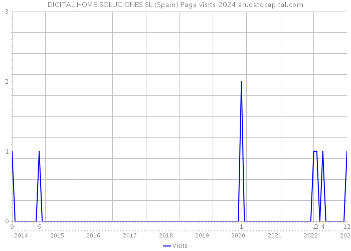 DIGITAL HOME SOLUCIONES SL (Spain) Page visits 2024 