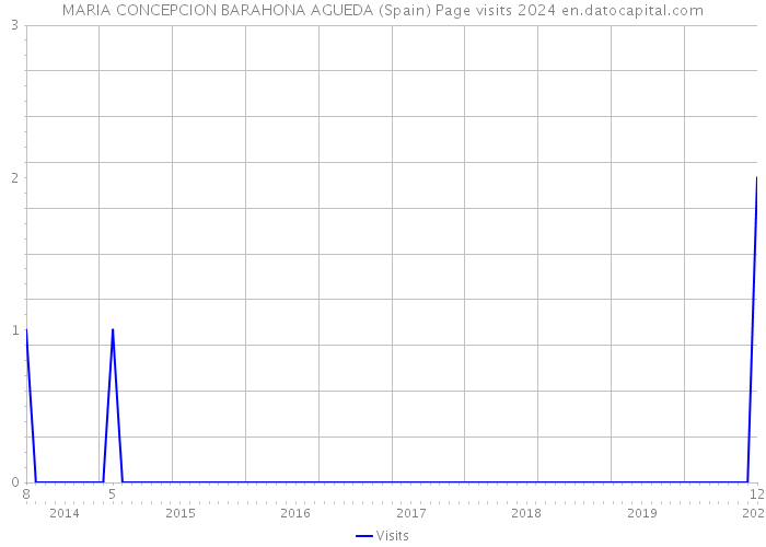 MARIA CONCEPCION BARAHONA AGUEDA (Spain) Page visits 2024 