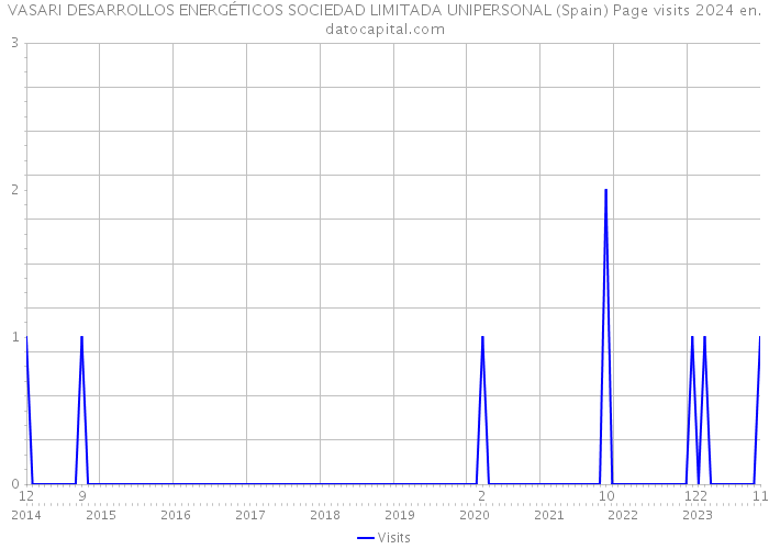 VASARI DESARROLLOS ENERGÉTICOS SOCIEDAD LIMITADA UNIPERSONAL (Spain) Page visits 2024 