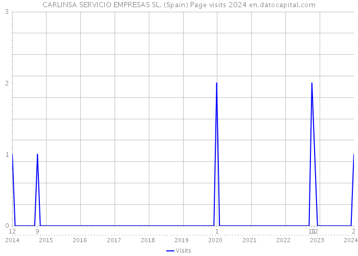 CARLINSA SERVICIO EMPRESAS SL. (Spain) Page visits 2024 