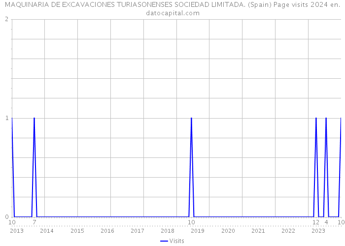 MAQUINARIA DE EXCAVACIONES TURIASONENSES SOCIEDAD LIMITADA. (Spain) Page visits 2024 