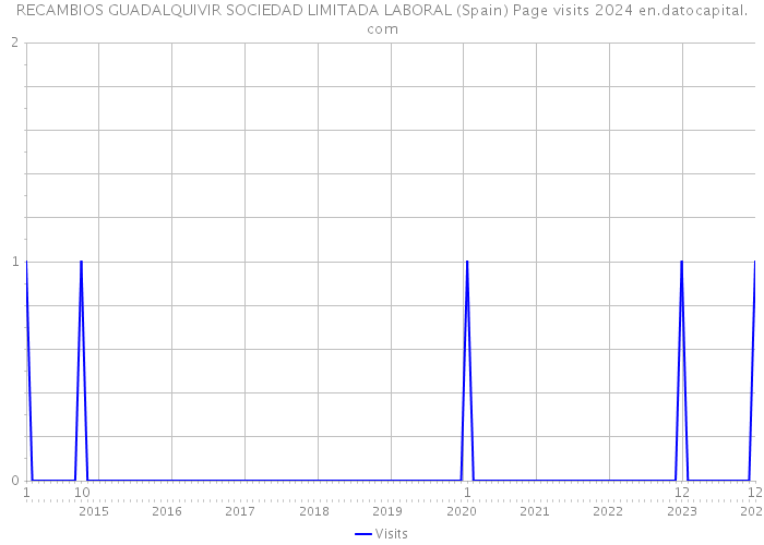 RECAMBIOS GUADALQUIVIR SOCIEDAD LIMITADA LABORAL (Spain) Page visits 2024 