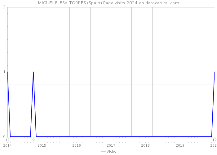 MIGUEL BLESA TORRES (Spain) Page visits 2024 