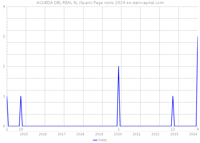 AGUEDA DEL REAL SL (Spain) Page visits 2024 