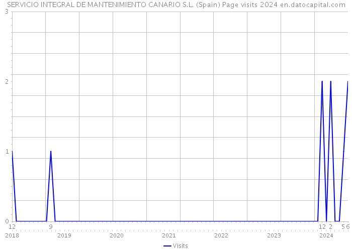 SERVICIO INTEGRAL DE MANTENIMIENTO CANARIO S.L. (Spain) Page visits 2024 