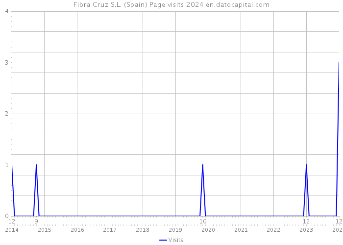 Fibra Cruz S.L. (Spain) Page visits 2024 