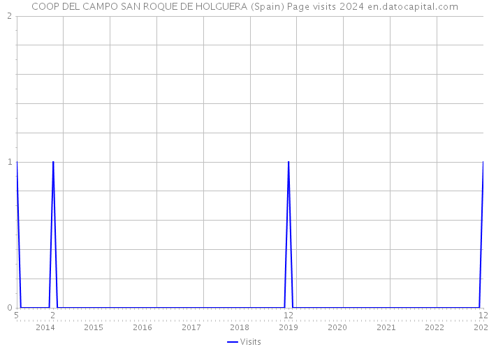 COOP DEL CAMPO SAN ROQUE DE HOLGUERA (Spain) Page visits 2024 