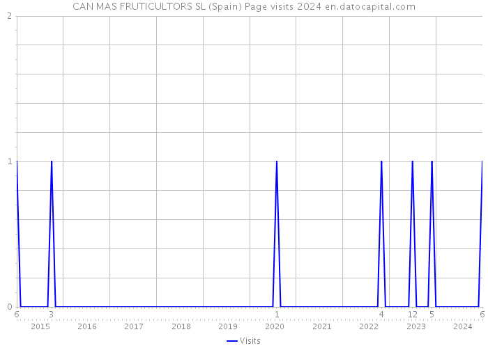 CAN MAS FRUTICULTORS SL (Spain) Page visits 2024 