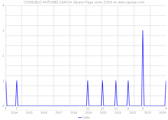 CONSUELO ANTUNEZ GARCIA (Spain) Page visits 2024 