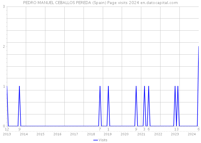 PEDRO MANUEL CEBALLOS PEREDA (Spain) Page visits 2024 