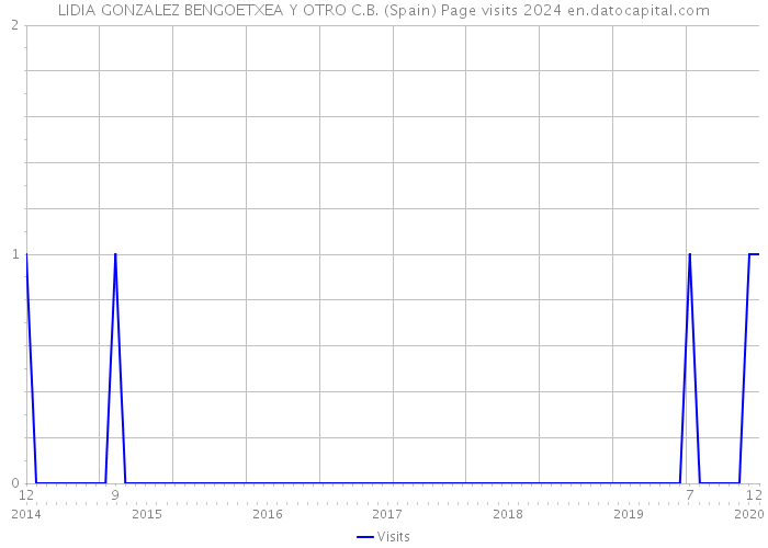 LIDIA GONZALEZ BENGOETXEA Y OTRO C.B. (Spain) Page visits 2024 