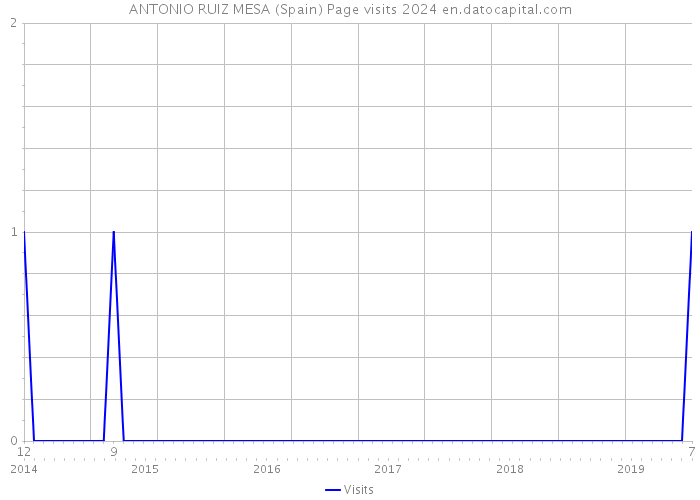 ANTONIO RUIZ MESA (Spain) Page visits 2024 