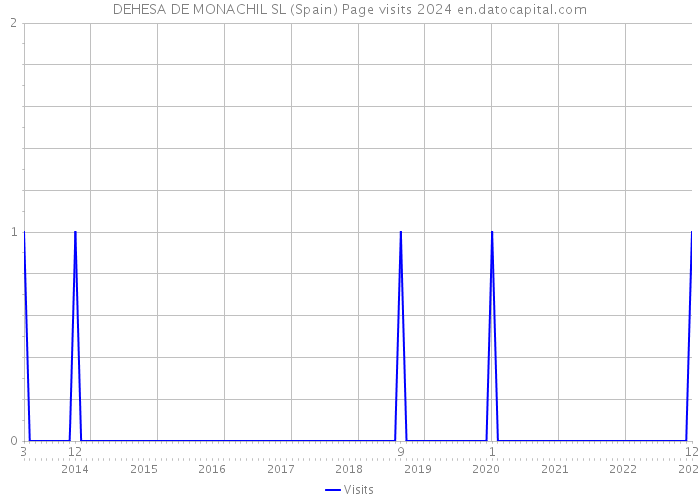 DEHESA DE MONACHIL SL (Spain) Page visits 2024 