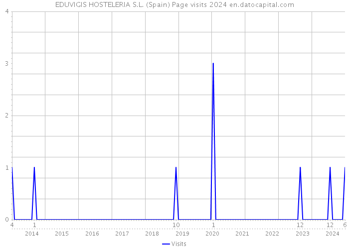 EDUVIGIS HOSTELERIA S.L. (Spain) Page visits 2024 