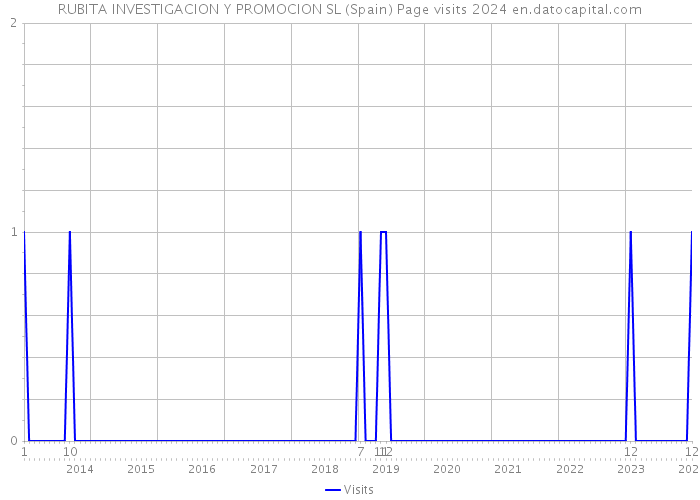RUBITA INVESTIGACION Y PROMOCION SL (Spain) Page visits 2024 
