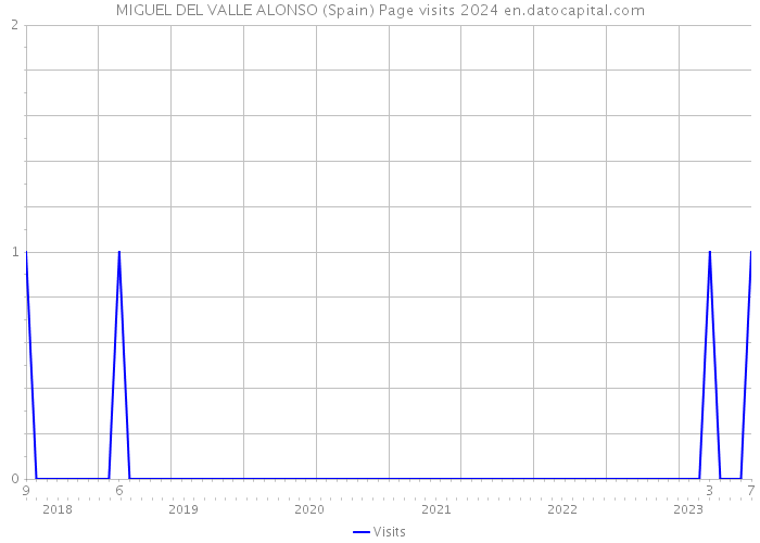 MIGUEL DEL VALLE ALONSO (Spain) Page visits 2024 