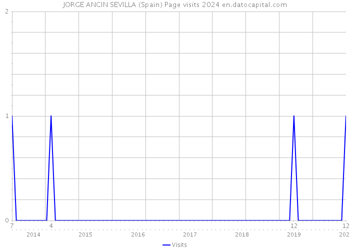 JORGE ANCIN SEVILLA (Spain) Page visits 2024 