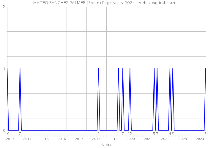 MATEO SANCHEZ PALMER (Spain) Page visits 2024 