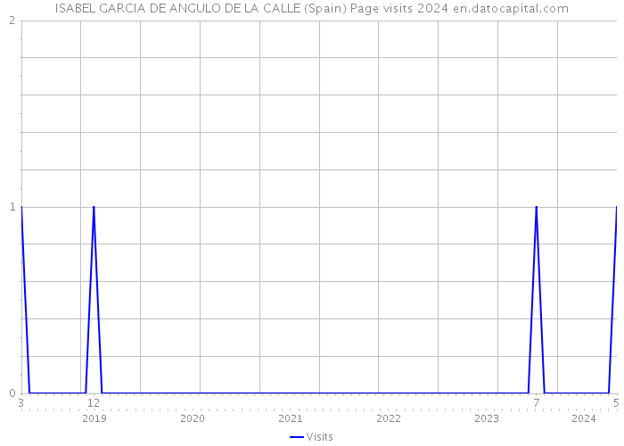 ISABEL GARCIA DE ANGULO DE LA CALLE (Spain) Page visits 2024 