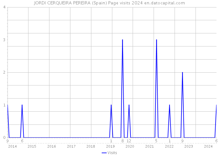 JORDI CERQUEIRA PEREIRA (Spain) Page visits 2024 