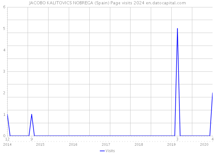 JACOBO KALITOVICS NOBREGA (Spain) Page visits 2024 