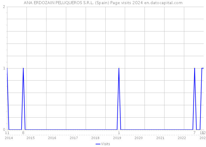 ANA ERDOZAIN PELUQUEROS S.R.L. (Spain) Page visits 2024 