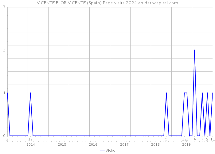 VICENTE FLOR VICENTE (Spain) Page visits 2024 