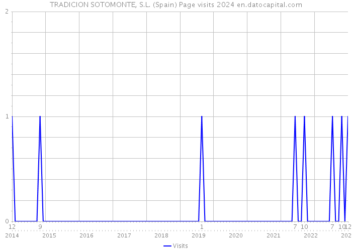 TRADICION SOTOMONTE, S.L. (Spain) Page visits 2024 