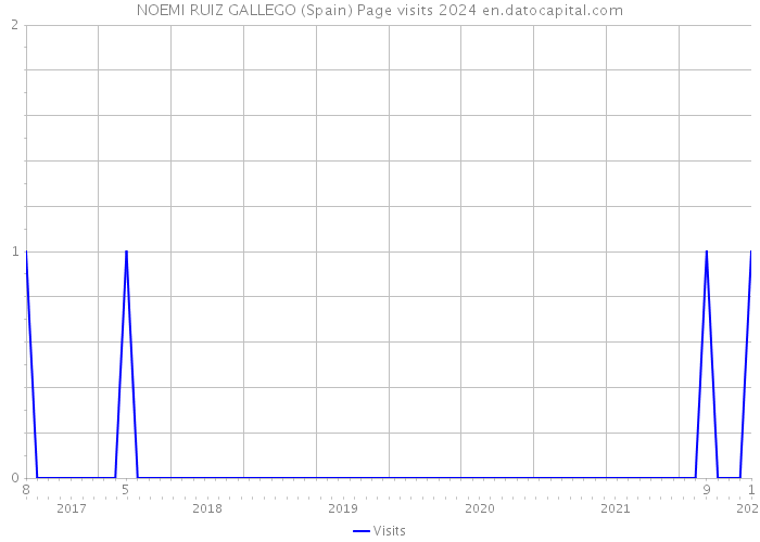 NOEMI RUIZ GALLEGO (Spain) Page visits 2024 