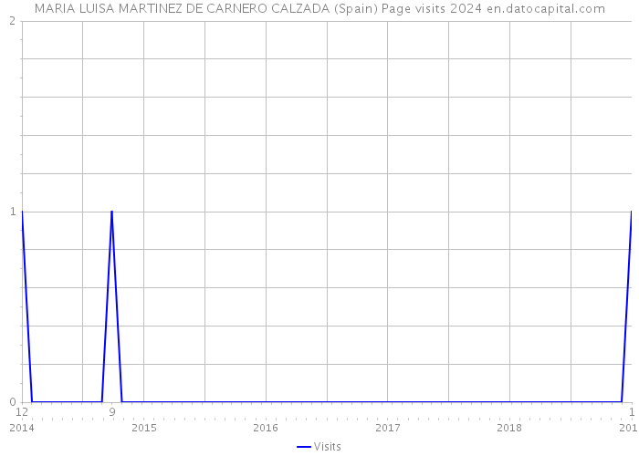 MARIA LUISA MARTINEZ DE CARNERO CALZADA (Spain) Page visits 2024 