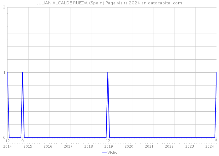 JULIAN ALCALDE RUEDA (Spain) Page visits 2024 