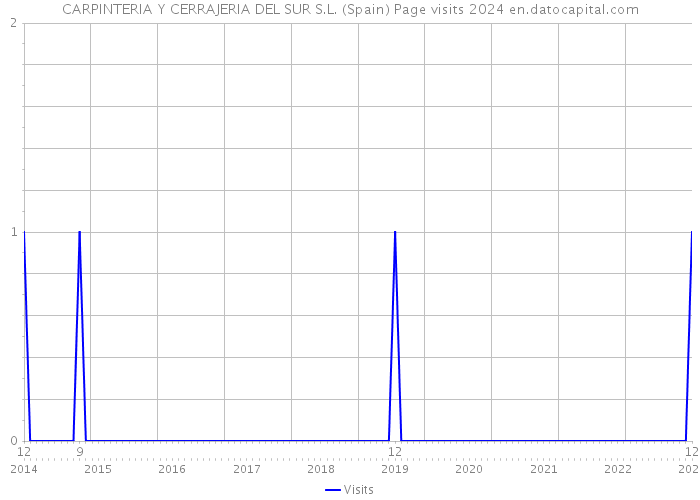 CARPINTERIA Y CERRAJERIA DEL SUR S.L. (Spain) Page visits 2024 