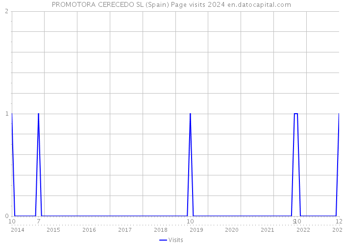 PROMOTORA CERECEDO SL (Spain) Page visits 2024 