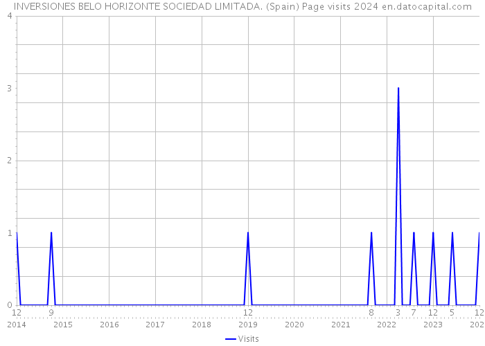 INVERSIONES BELO HORIZONTE SOCIEDAD LIMITADA. (Spain) Page visits 2024 