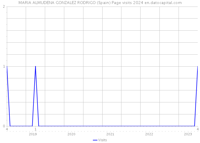 MARIA ALMUDENA GONZALEZ RODRIGO (Spain) Page visits 2024 