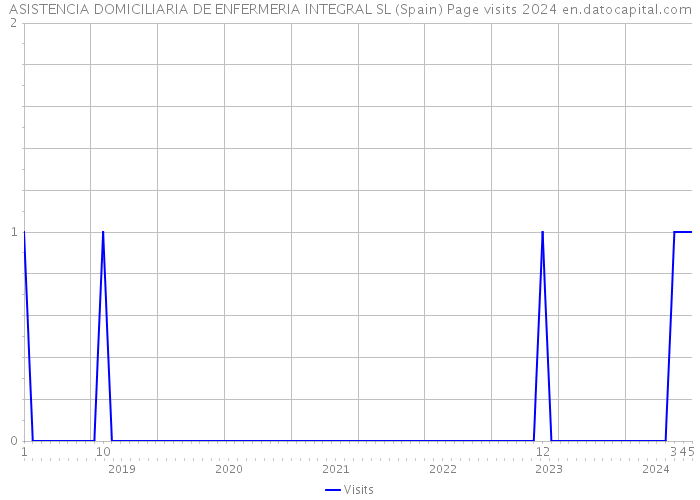 ASISTENCIA DOMICILIARIA DE ENFERMERIA INTEGRAL SL (Spain) Page visits 2024 