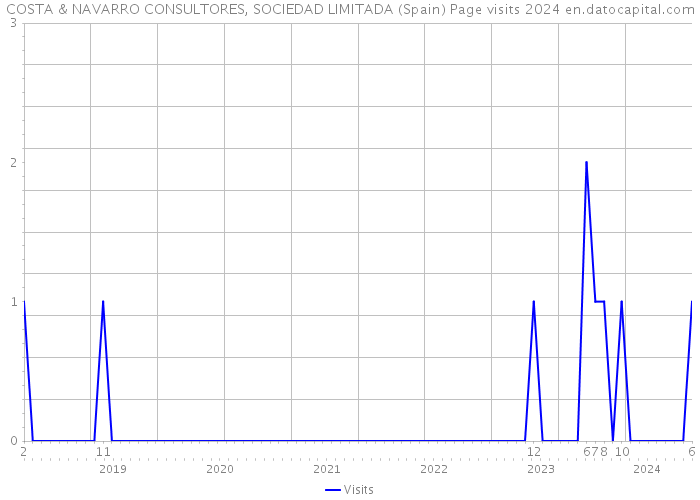 COSTA & NAVARRO CONSULTORES, SOCIEDAD LIMITADA (Spain) Page visits 2024 