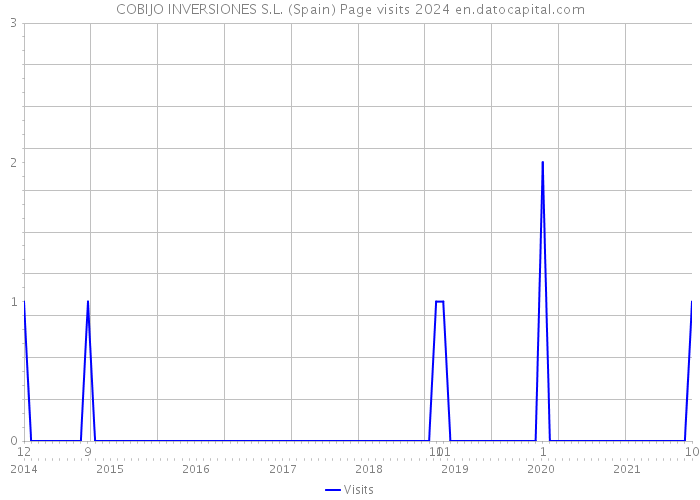 COBIJO INVERSIONES S.L. (Spain) Page visits 2024 