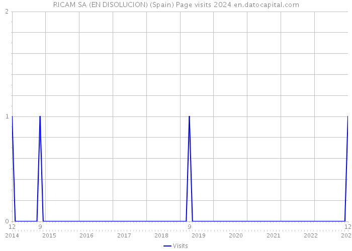 RICAM SA (EN DISOLUCION) (Spain) Page visits 2024 
