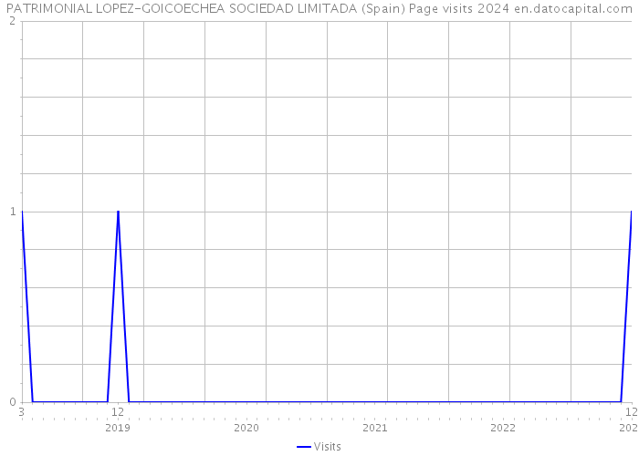 PATRIMONIAL LOPEZ-GOICOECHEA SOCIEDAD LIMITADA (Spain) Page visits 2024 