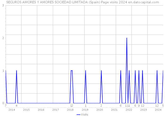 SEGUROS AMORES Y AMORES SOCIEDAD LIMITADA (Spain) Page visits 2024 