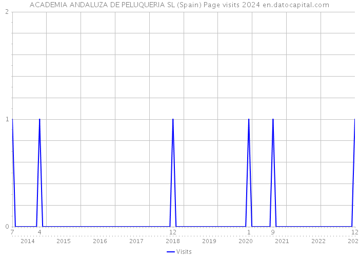 ACADEMIA ANDALUZA DE PELUQUERIA SL (Spain) Page visits 2024 