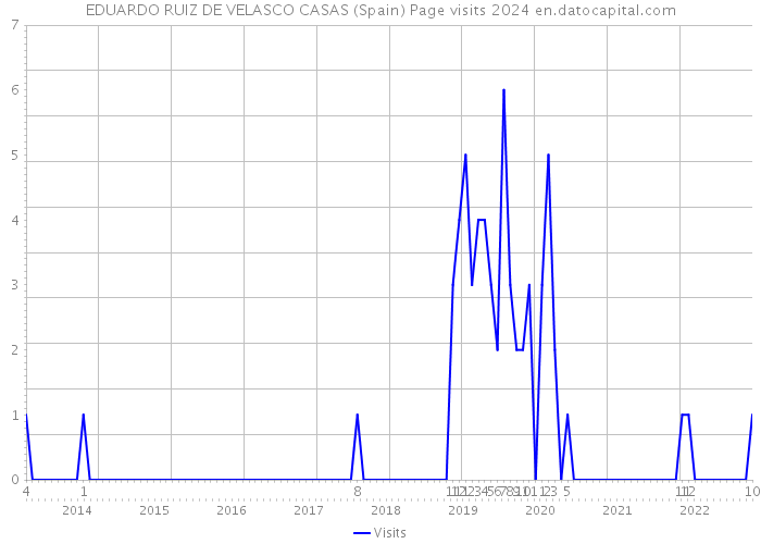 EDUARDO RUIZ DE VELASCO CASAS (Spain) Page visits 2024 