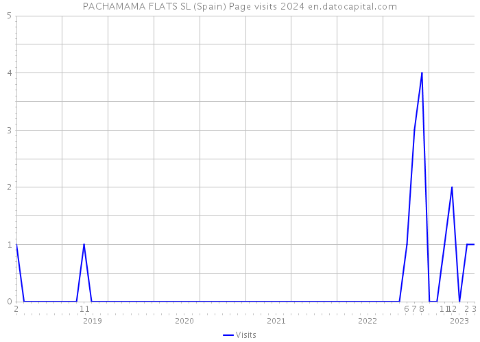 PACHAMAMA FLATS SL (Spain) Page visits 2024 